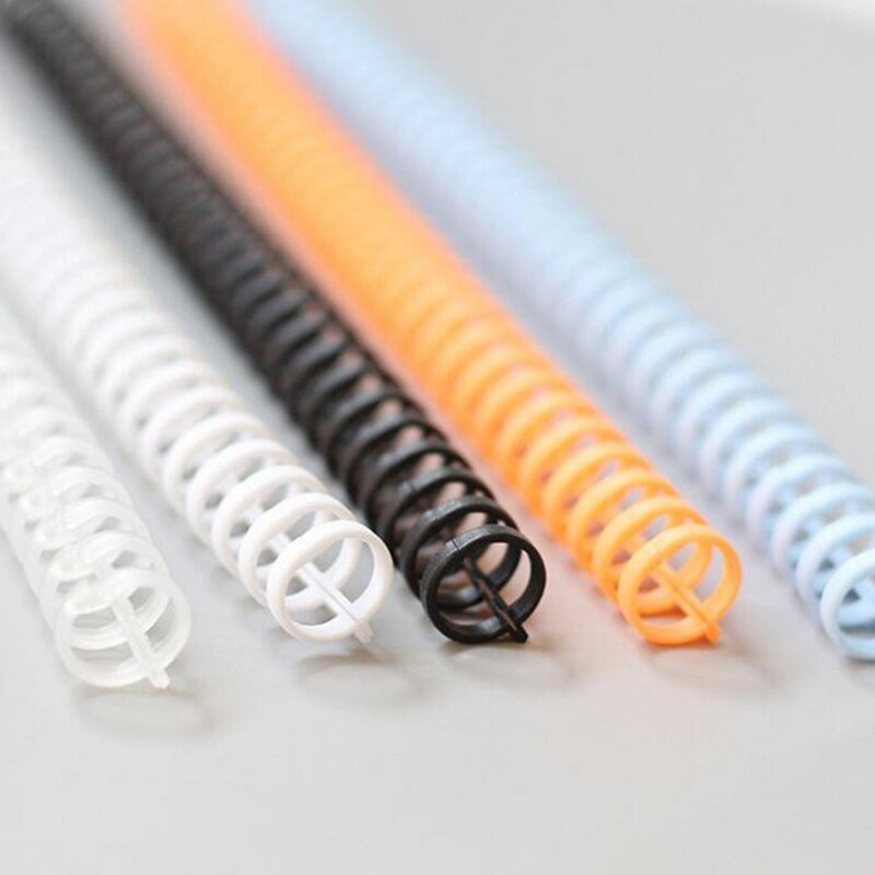 5 st 30- håls lösa blad plast bindningsring fjäder spiral ringar kontorsmaterial