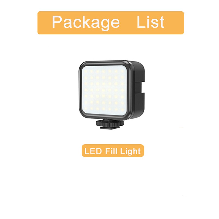 Jumpflash Vlog Shooting Kits Studio Photography Suit Selfie Broadcast With Microphone LED Fill Light Tripod For Digital Camera: E