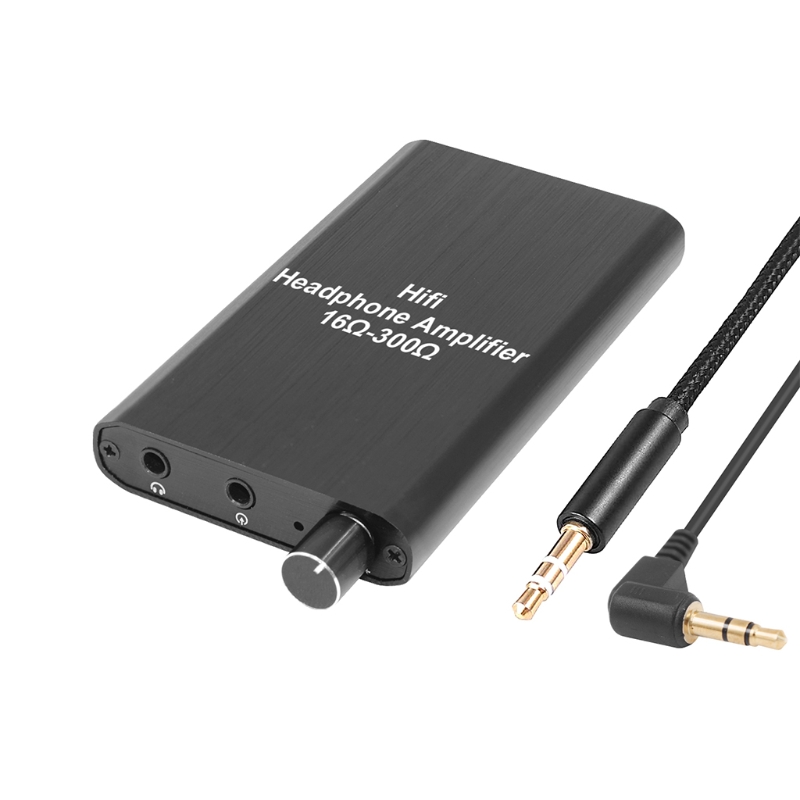 Headphone Amplifier 3.5mm AUX input and output Two-stage Gain Switch Hi-Fi Earphone Headset Switch AMP