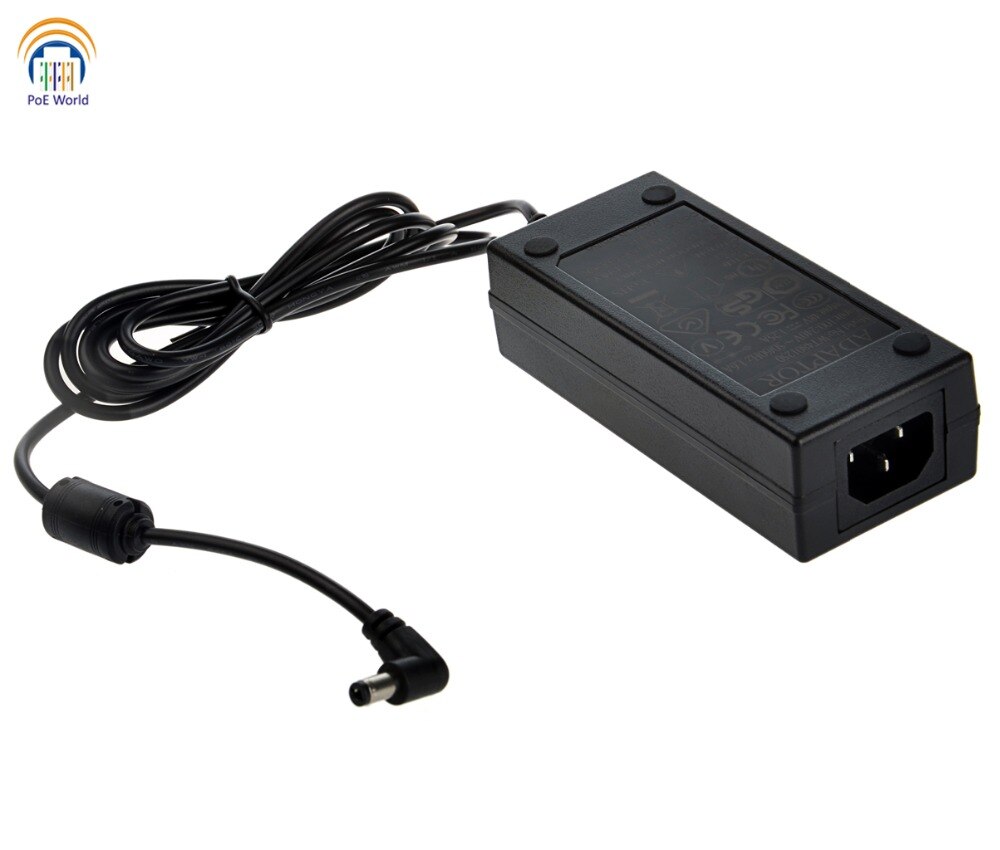 48 Volt AC DC Power Adapter 48V60W voeding voor Gigabit 10/100/1000 Mbps PoE Patch Panel voor IP Camera, VOIP, WiFi AP