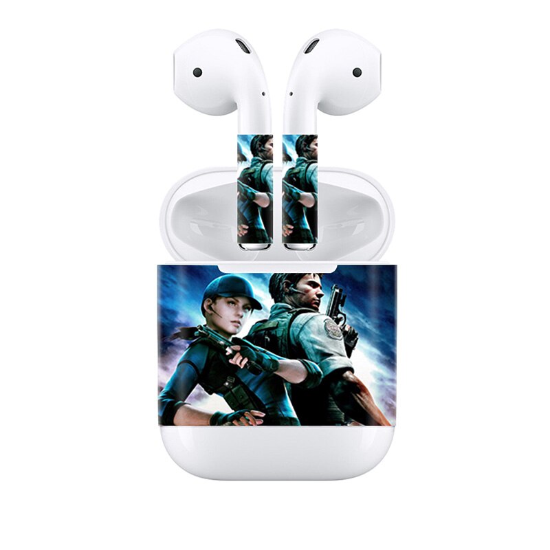 For Apple AirPods 2 Earphone Sticker Earbuds DIY Personality Decal Vinyl Camouflage Skin Wireless Charging Box Sticker: 921