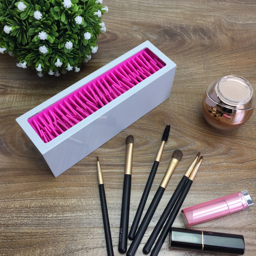 Makeup børste læbestifter organizer holder kosmetiske værktøjer opbevaringsboks organizadora børste og tilbehør organizer box
