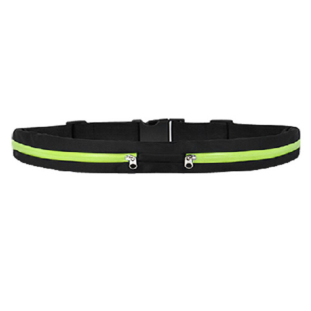 Riñonera deportiva multifuncional impermeable Unisex para viajes, correr, ciclismo: green