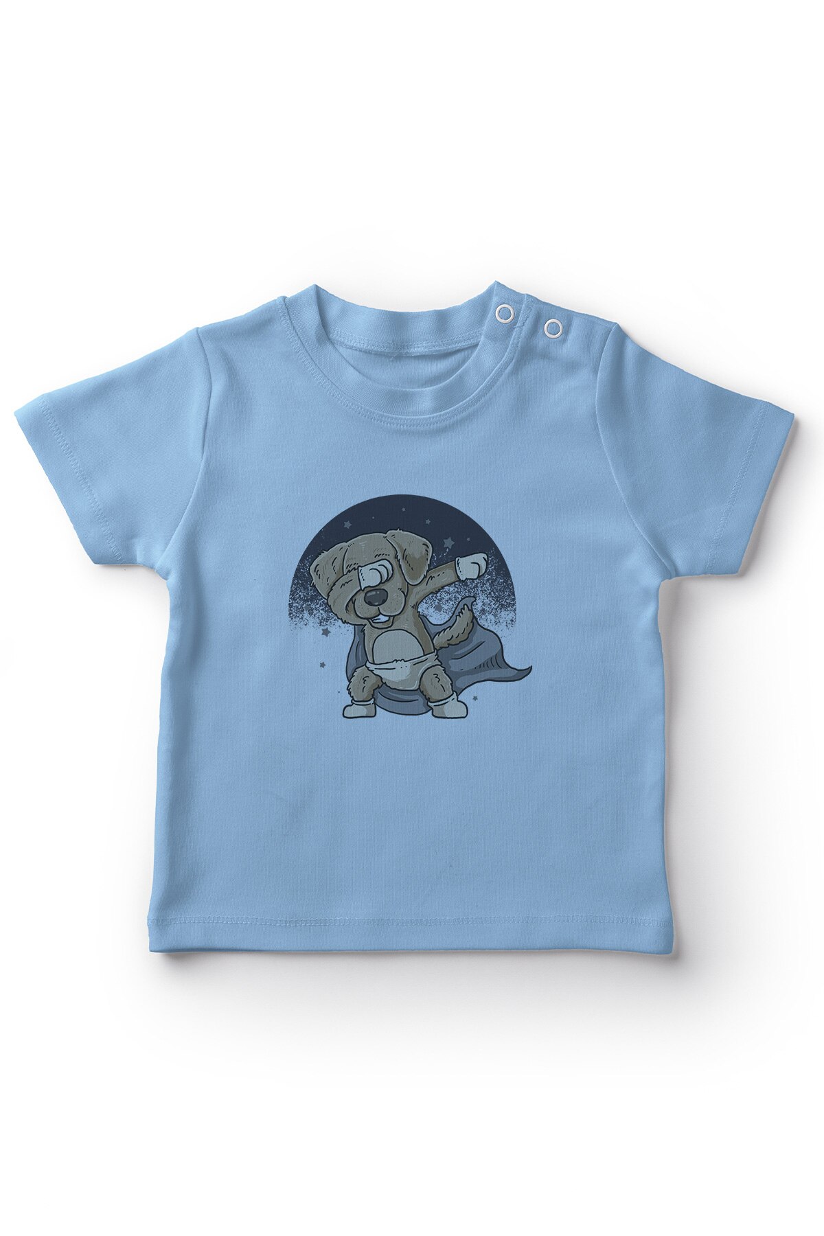 Angemiel Baby Dab hace que el perro bebé niño camiseta azul