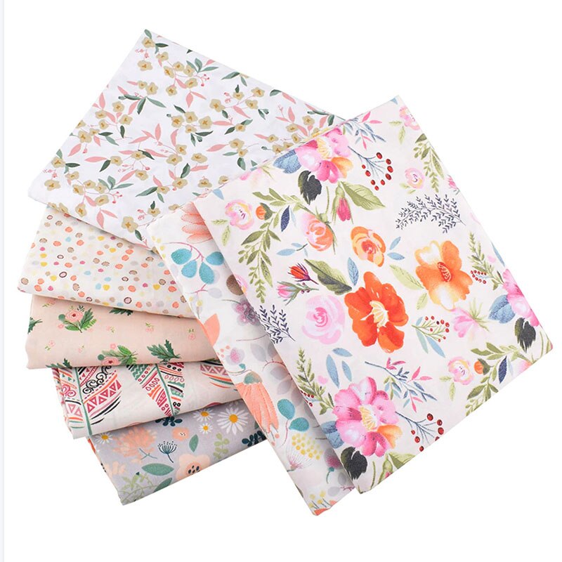 100% Cotton Fabric Cartoon Cotton Patchwork Cloth DIY Sewing Quilting Fat Quarters Material For Baby&amp;Child 8 pieces 50cm x 50cm