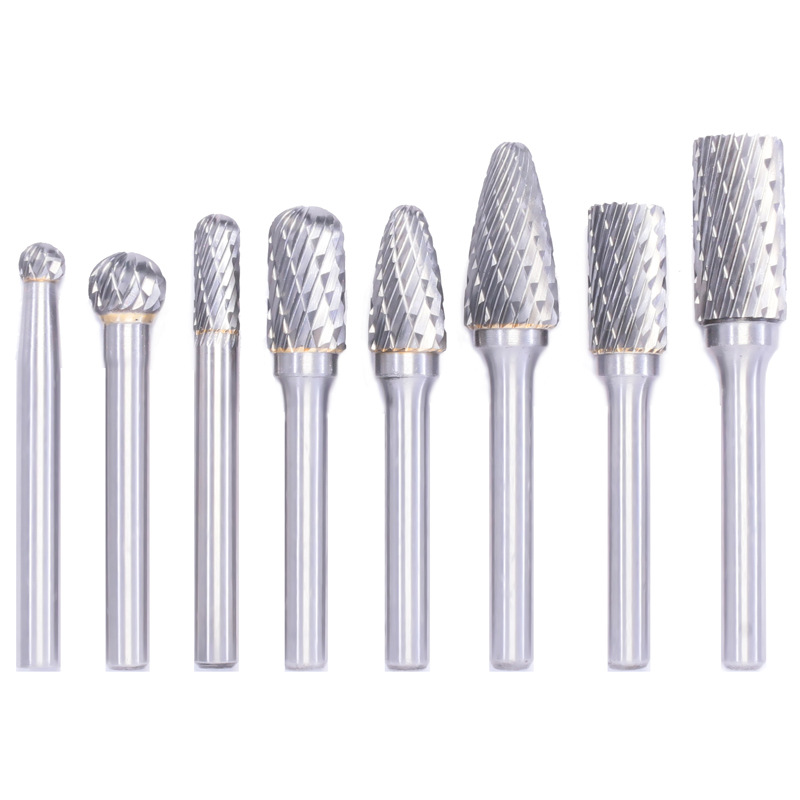 8 Stks/set 6Mm-12Mm Tungsten Carbide Burr Bit Cnc Graveren 1/4 "Rotary Cutter Bestanden 8 Stks/set 6Mm-12Mm Tungsten Carbid