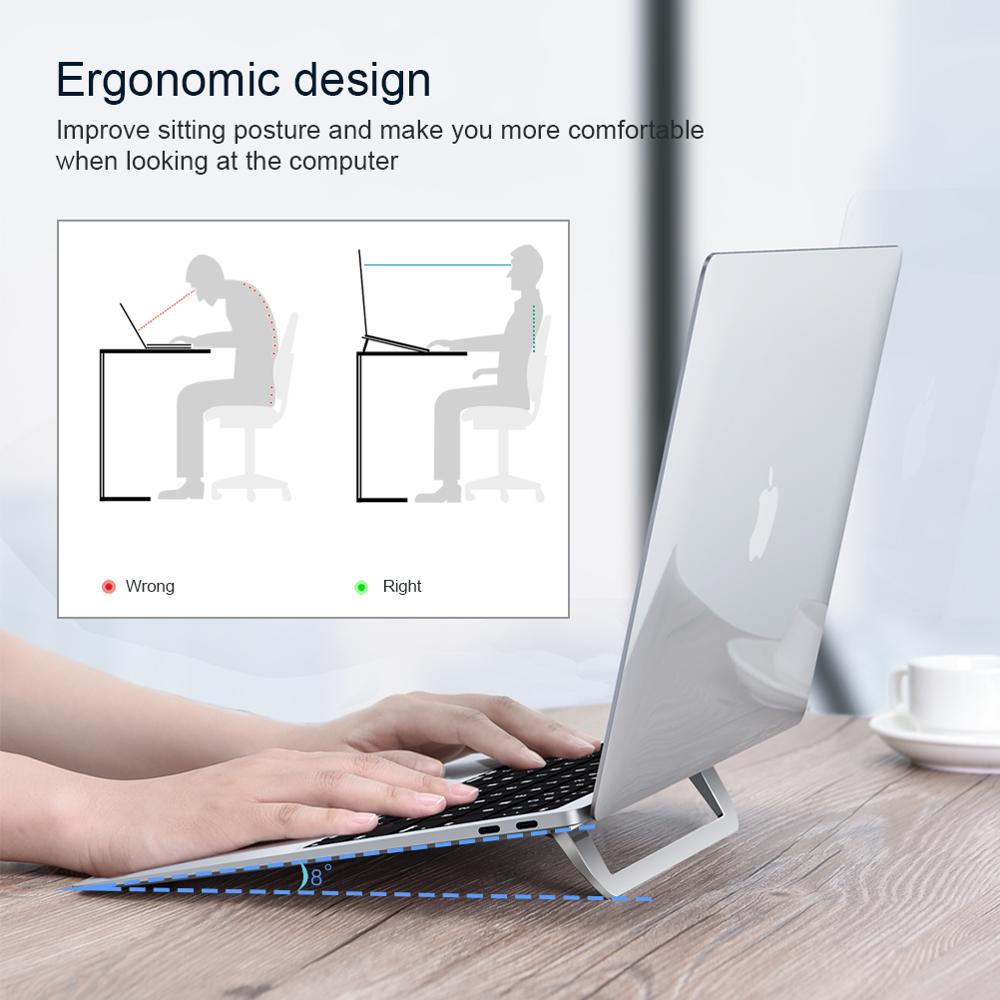 Soporte para portátil, accesorios para notebook, soporte de ordenador portátil, soporte plegable para portátil, Mini soporte de refrigeración, accesorios para macbook pro