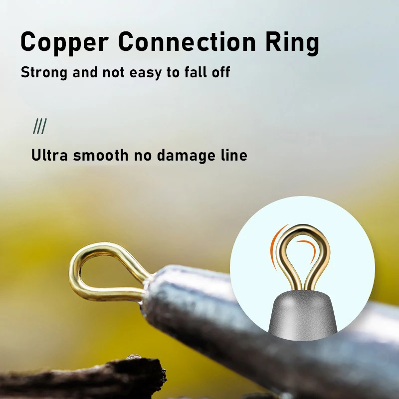 10 Uds 10g 15g 20g 30g 40g 50g plomo de pesca peso grande peso de fundición lejana plomo de pesca de mar para accesorios de aparejos