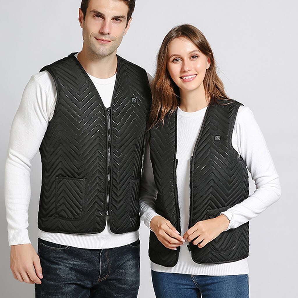 Unisex Adult Heated Cycling Jackets Outdoor Warm Clothing Heated Riding Skiing Fish Charging Via Heated Coat #t2g