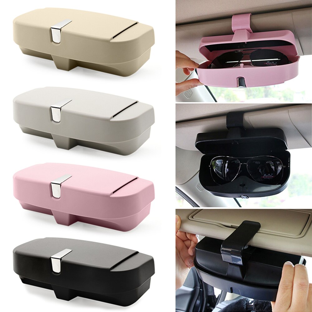 Bil solbriller veskeholder brilleboks hengende oppbevaringspose holder solskjerm solkrem deksel auto dekorasjon bil tilbehør