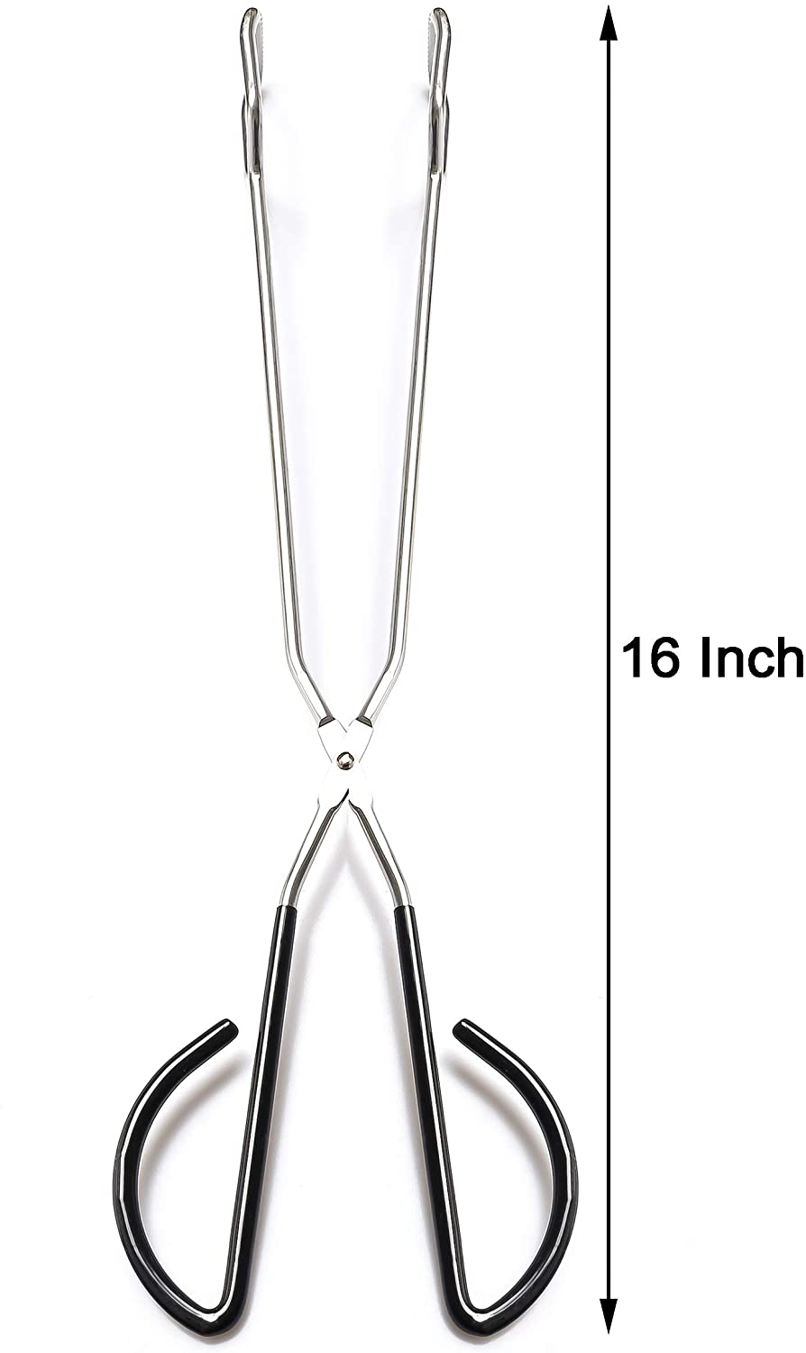 Stainless Steel Kitchen Tongs,16 Inch Extra Long Scissor Tongs with Comfortable Handle for Barbecue Grilling