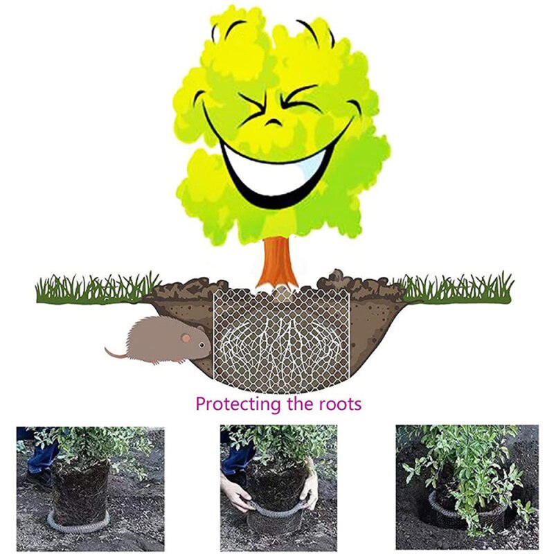 Multi Size Rvs Netje Voor Plant Wortel Bescherming Netto Gopher En Vole Beschermende Netto