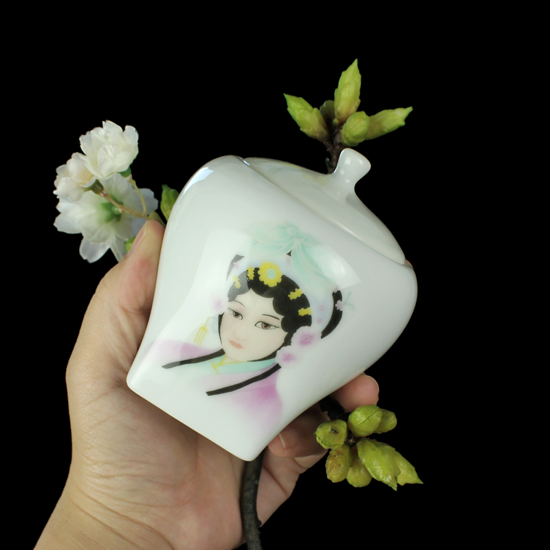 JIA-GUI luo cerâmica caixa de chá latas de armazenamento de frutas secas garrafa selada puer er chá caixa de armazenamento cerâmica jar chá lata recipientes d129