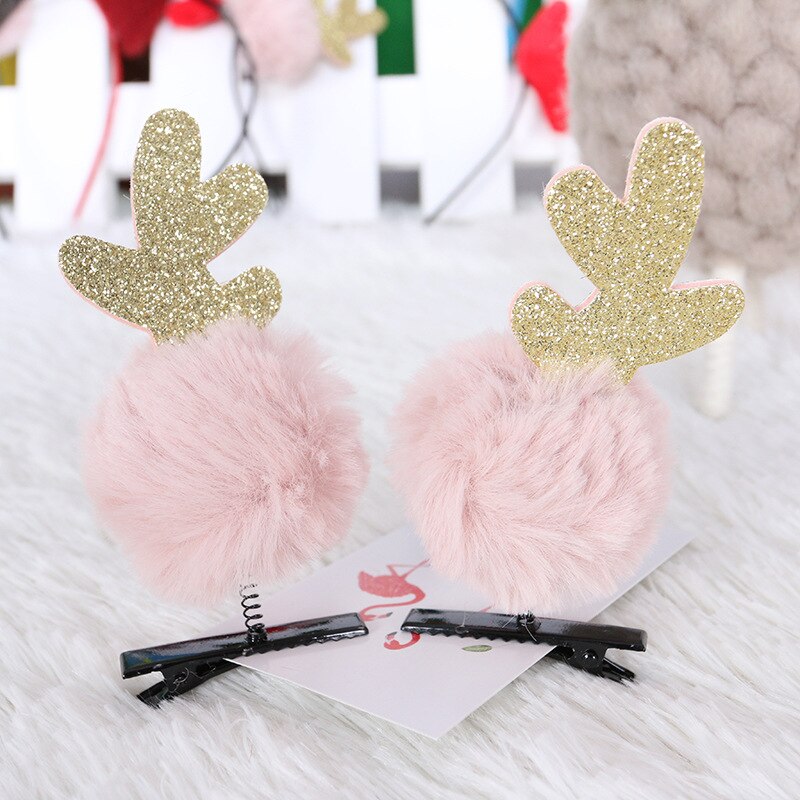 Kerst ornament hoofdtooi leuke super leuke haar volwassen kinderen pluche gewei haar kaart benodigdheden