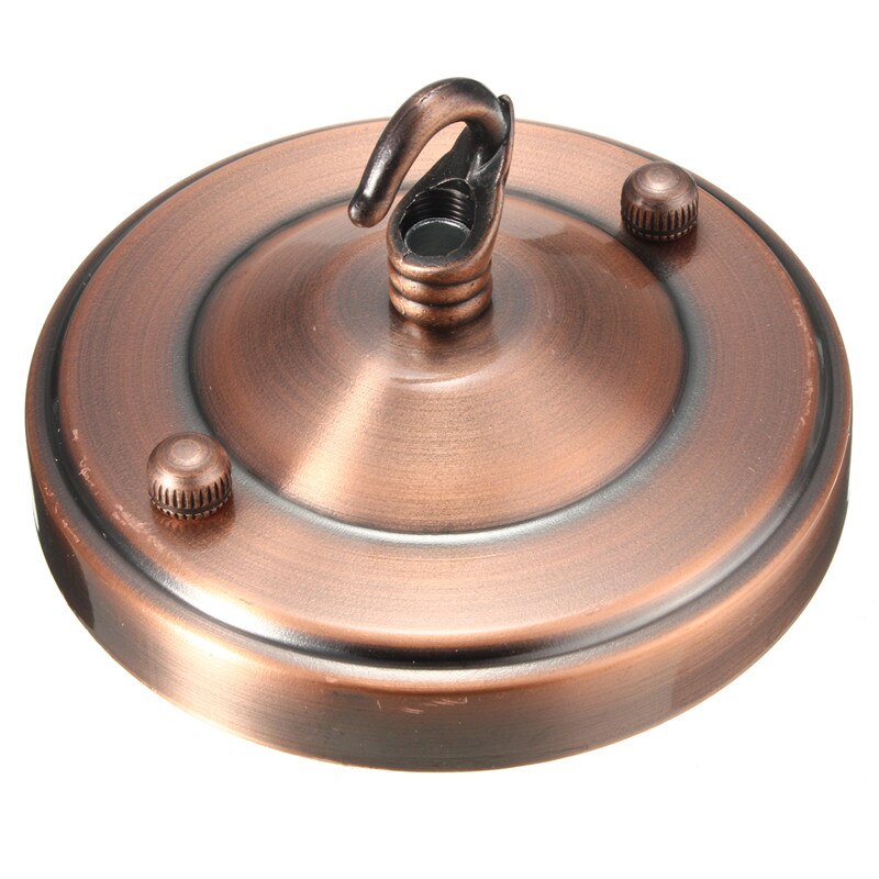 Lampun kannan koukku 105mm halkaisija vintage retro antiikki katto ruusu koukku levyn pidike lampun asennus kattokruunu lampun lisävaruste: Punainen