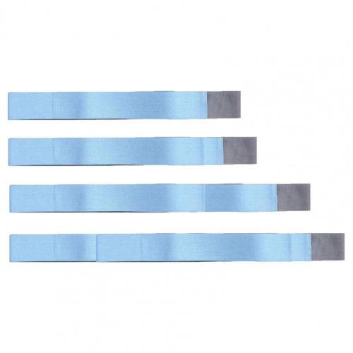 Correa organizadora de estiba de maletero de coche, vendaje elástico fijo, Banda adhesiva mágica, accesorios interiores, cinturones tensores para carga, 4 Uds.: Sky Blue