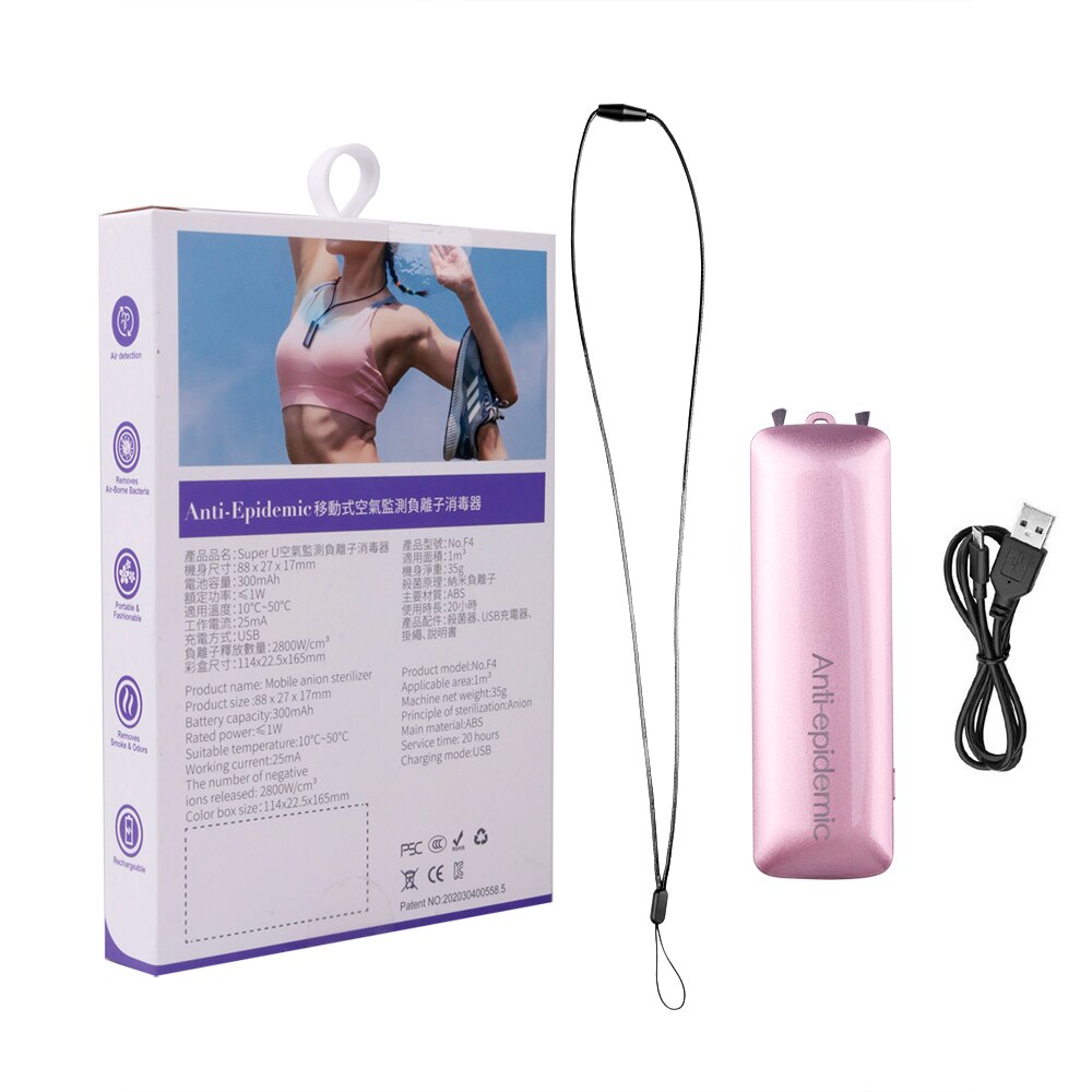 USB Portable Portable purificateur d'air personnel Mini Air collier négatif Ion assainisseur d'air pas de rayonnement à faible bruit pour adultes enfant