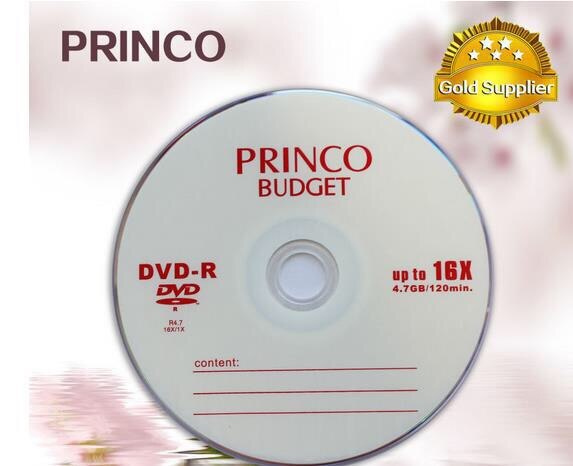 50 discs 4.7 GB Princo Budget Leeg Gedrukt DVD-R Disc