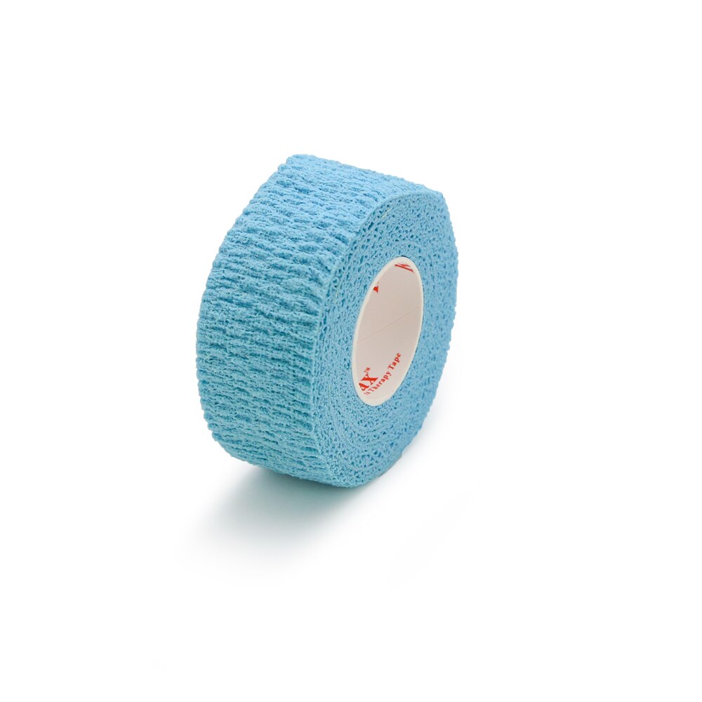 Kindmax Healthcare All Cotton Self Adherent Elastic Cohesive Bandages Wrap Rainbow Colors for Sports Injury for Pets 1 Roll: Light Blue / 2.5CMx4.6M