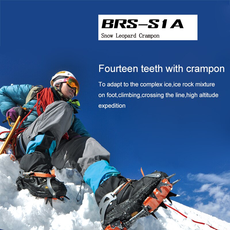 BRS-S1A snow leopard walking ice claw long teeth manganese steel snow antiskid climbing snow claw