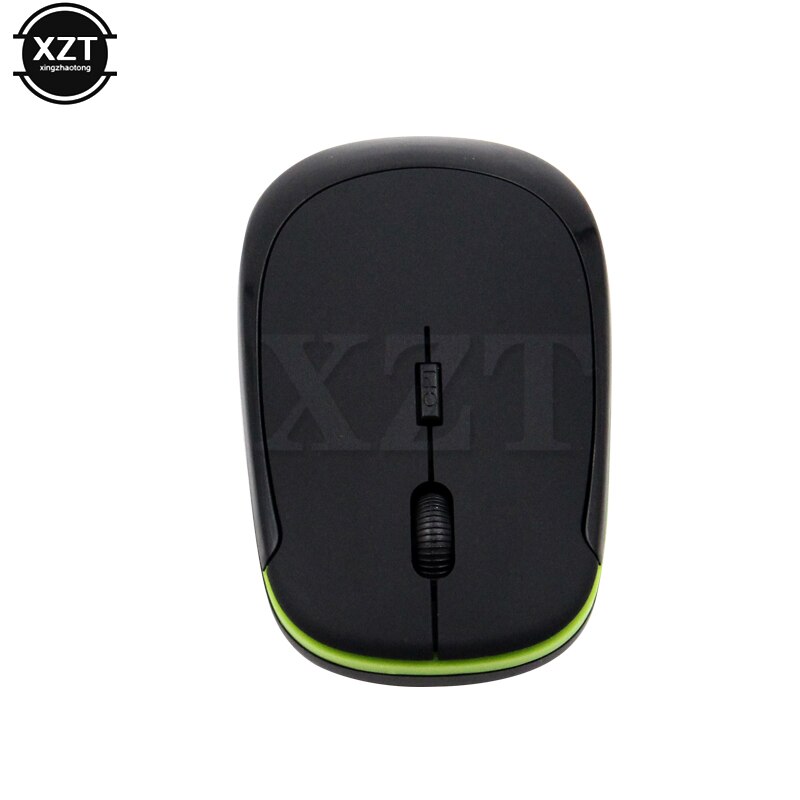 2.4G Wireless Mouse USB Receiver Ultra Slim Silent Mini Cordless Mouse for Laptop PC Optical Gaming Mouse: black