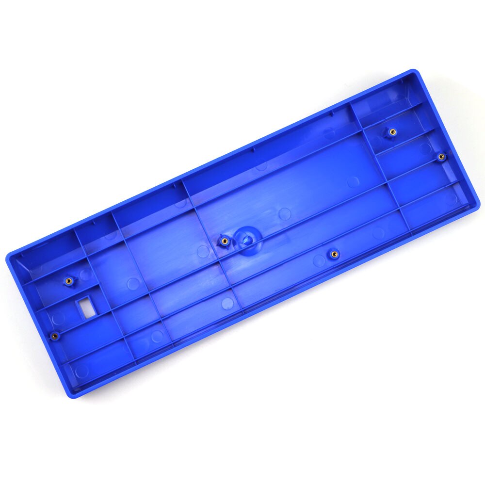 GH60 Anodiseren Aluminium CNC Case voor 60% Mechanische Gaming Toetsenbord Compatibel Poker2 Pok3r Faceu 60 met ALU Voeten (Zilver