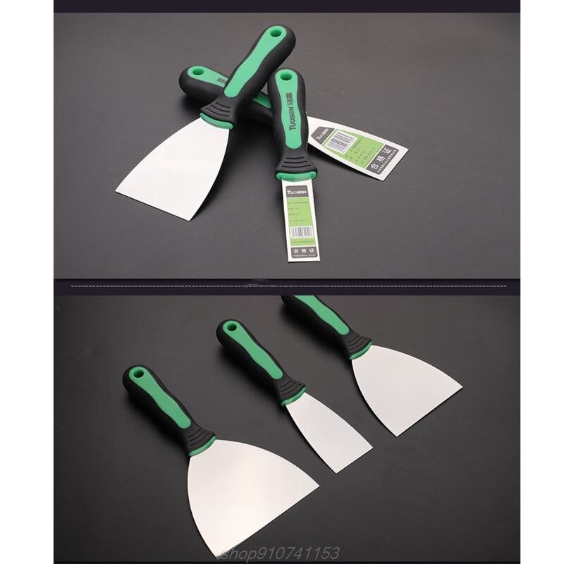 6 Pcs Putty Knives Set Scrapers and Filling Knives Cement Shovel Blade with Anti-slip Plastic Handle DIY Tool N17 20