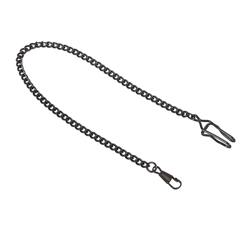 2 Pcs Retro Antique Vintage Pocket Watch Chain , Bronze & Black