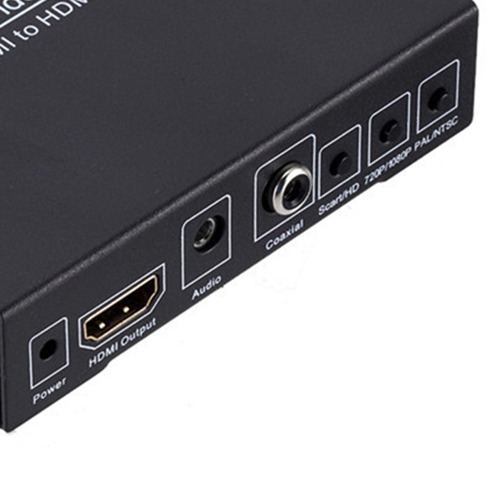 Scart/hdmi til hdmi converter 720p 1080p hd video converter monitor boks til stb hdtv dvd plug and play