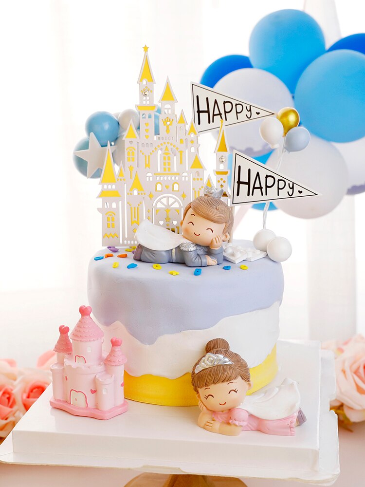 Jolie couronne Prince Pricness pour enfants | Décoration de gâteau d'anniversaire, décoration de gâteau, décoration de fête, Supliy garçon enfant fée pâtisserie