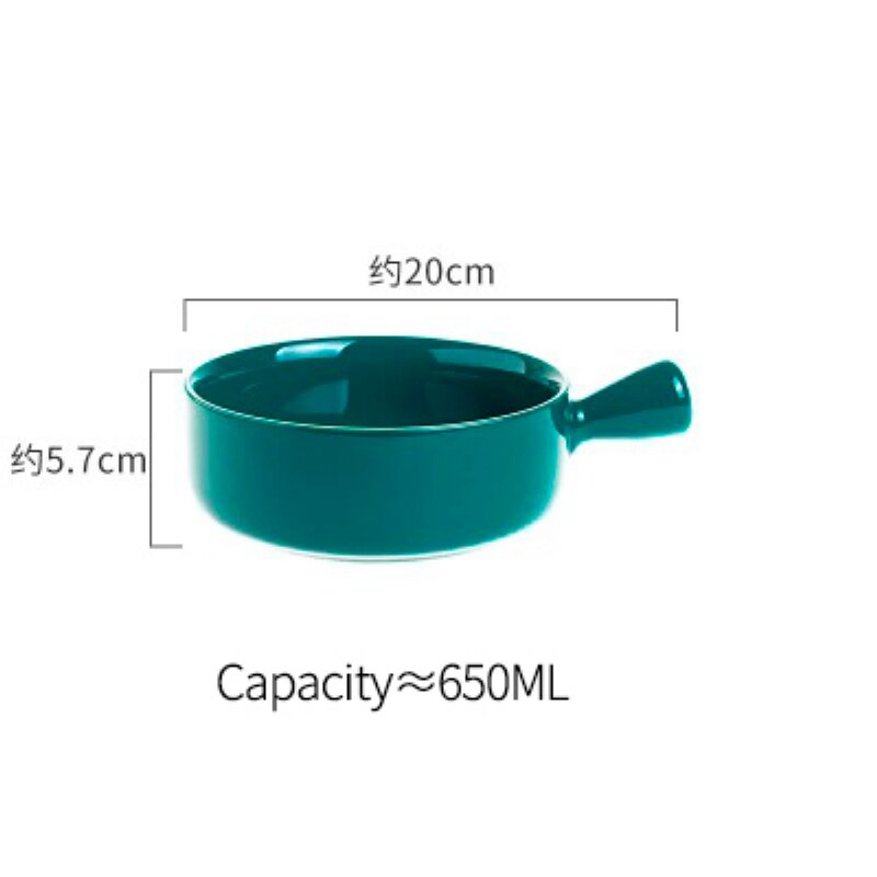 Smaragdgrøn keramik guld indlæg western mad bøf pasta fiske tallerken fad salat suppe ris skål krydderi fad porcelæn bordkrig: Håndtag plade