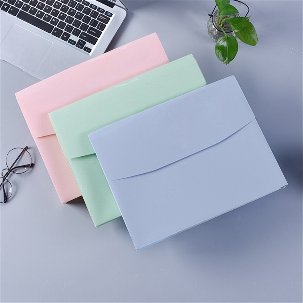 Envelope Folder Hook Loop Closure Document Envelopes A4 Size For Office School PVC Waterproof