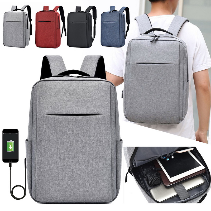 Hommes sacs à dos USB Interface épaules antivol voyage sac à dos Nylon étanche sacoche pour ordinateur portable étudiants cartables Mochila