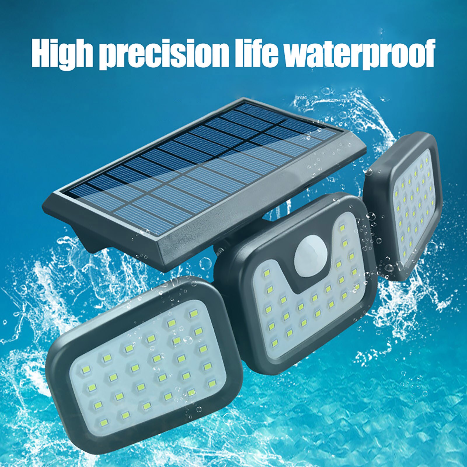 LED Solar Light Waterproof Energy Saving Lamp Safety Roof Gutter Light for Outdoor Sensor Wall Light