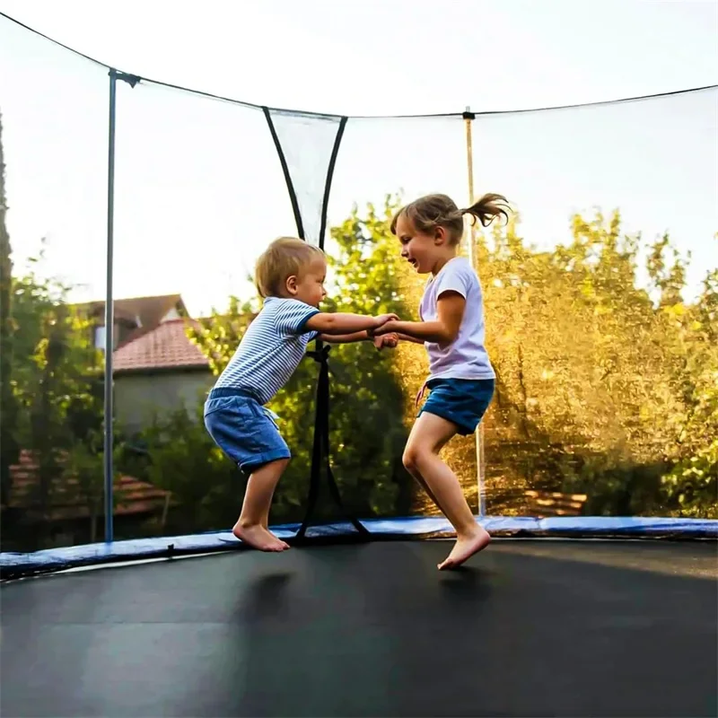Replacement Trampoline Mat 6FT 8FT Elastic Trampolines Round Jumping Mat Net Cloth Trampoline Pad for Round Trampolines Black