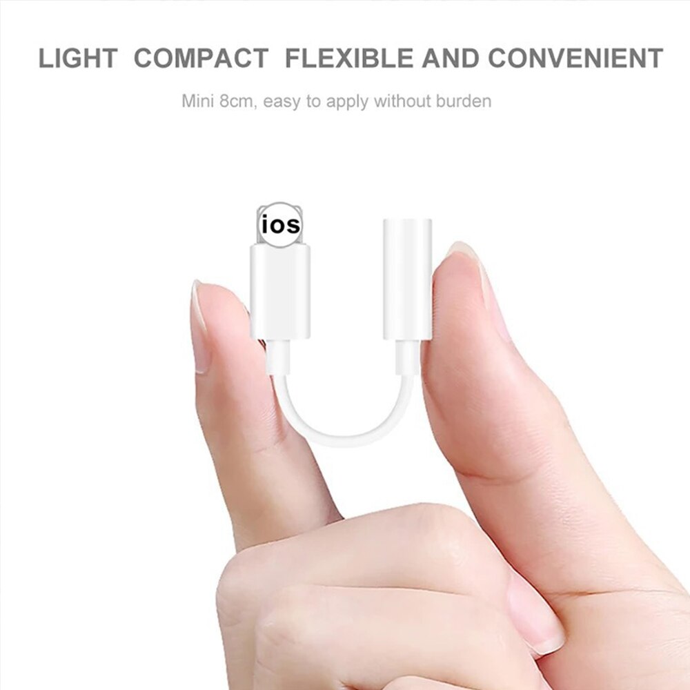 Für Apfel Headset 3,5mm Jack Stecker Kopfhörer Adapter Kabel für iPhone 12 11 8 7 iPad iOS EarPods Konverter tragbare