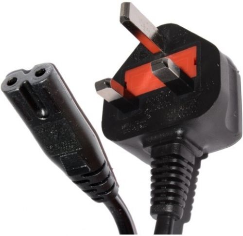 FIGURE 8 EIGHT MAINS C7 UK 2 PIN POWER LEAD CABLE PLUG CORD FOR SAMSUNG SONY TV