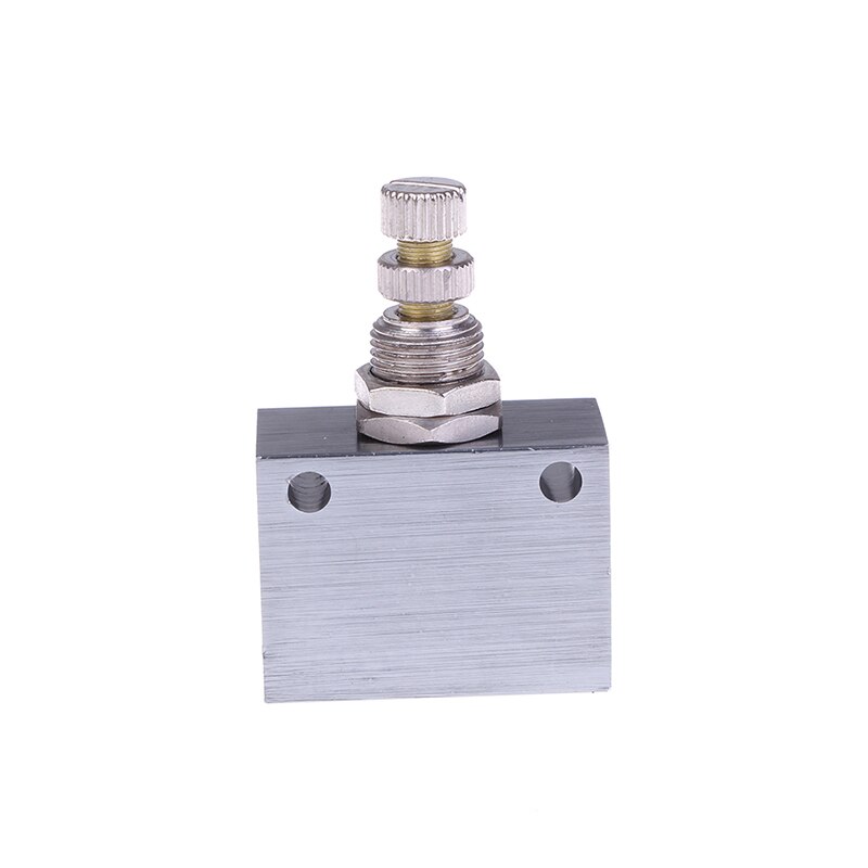 1 x Flow Control Valve Aluminum Alloy Pt 1/8" Thread Bore One Way Flow Control Valve ASC100-06