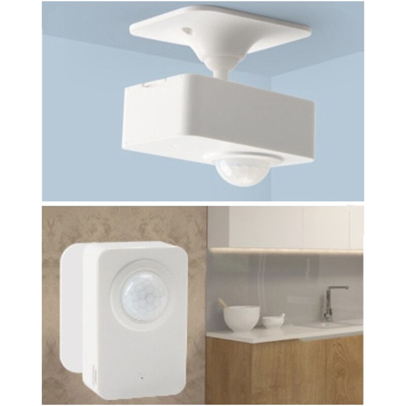 E27 PIR Bewegingssensor Lamphouder, E27 Inductie Lamphouder Slimme Aanpassing Energiebesparende 90-240V Vlamvertragende Behuizing voor Wasruimte voor Garage Verlichtingsaccessoires