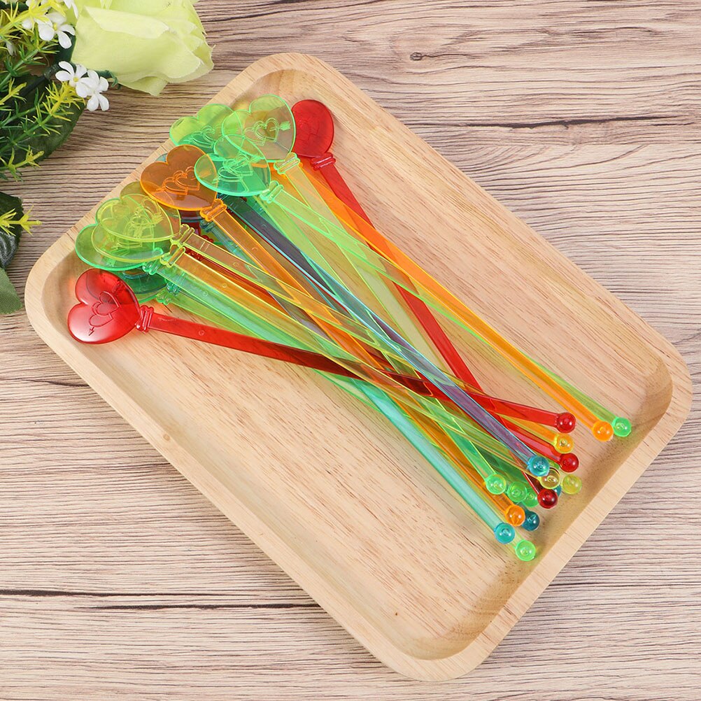 40PCS Acrylic Swizzle Stick Premium Swizzle Stick Safe Swizzle Stick