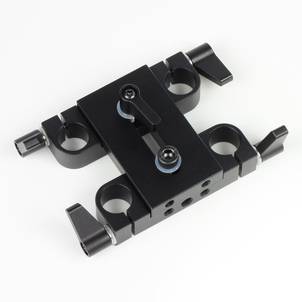 60mm to 60mm Riser Bridge Adapter 15mm Rod Clamp fr 15mm Rod Support System LWS Arriflex ARRI DSLR Camera Camcorder Rig V3