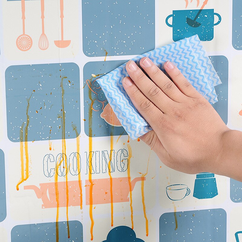 Self-Adhesive Grease Sticker kitchen stickers water proff oil proof PVC High Temperature Kitchen Wall Protector DIY Wallpaper