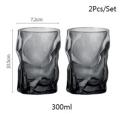 2 Stks/set Wave Multicolor Glas Thuis Bar Party Drink Kopjes Koffie Whisky Xo Bier Melk Cool Thee mok Minnaar: 3