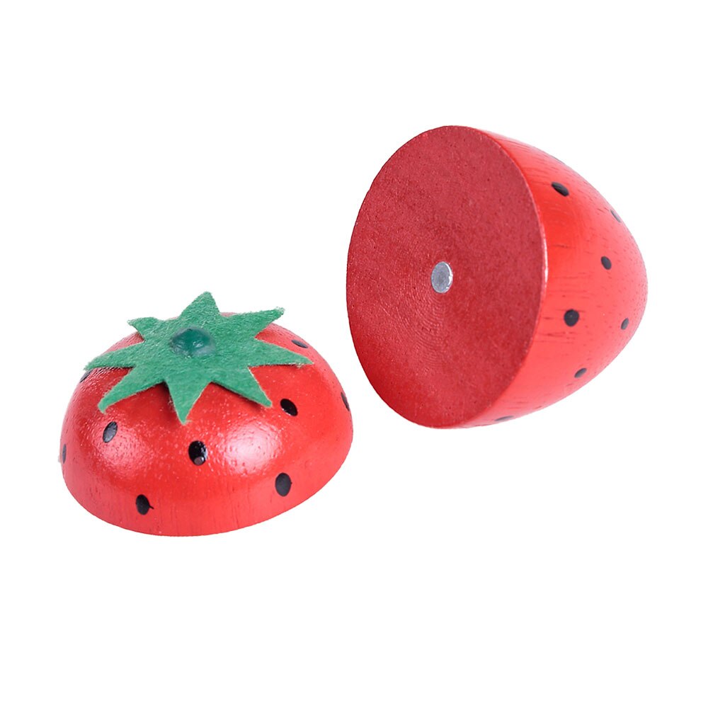 freundlicher Vorschul vorgeben Spielen Magnetische Obst Holz Erdbeere Lebensmittel Spielen Spielzeug