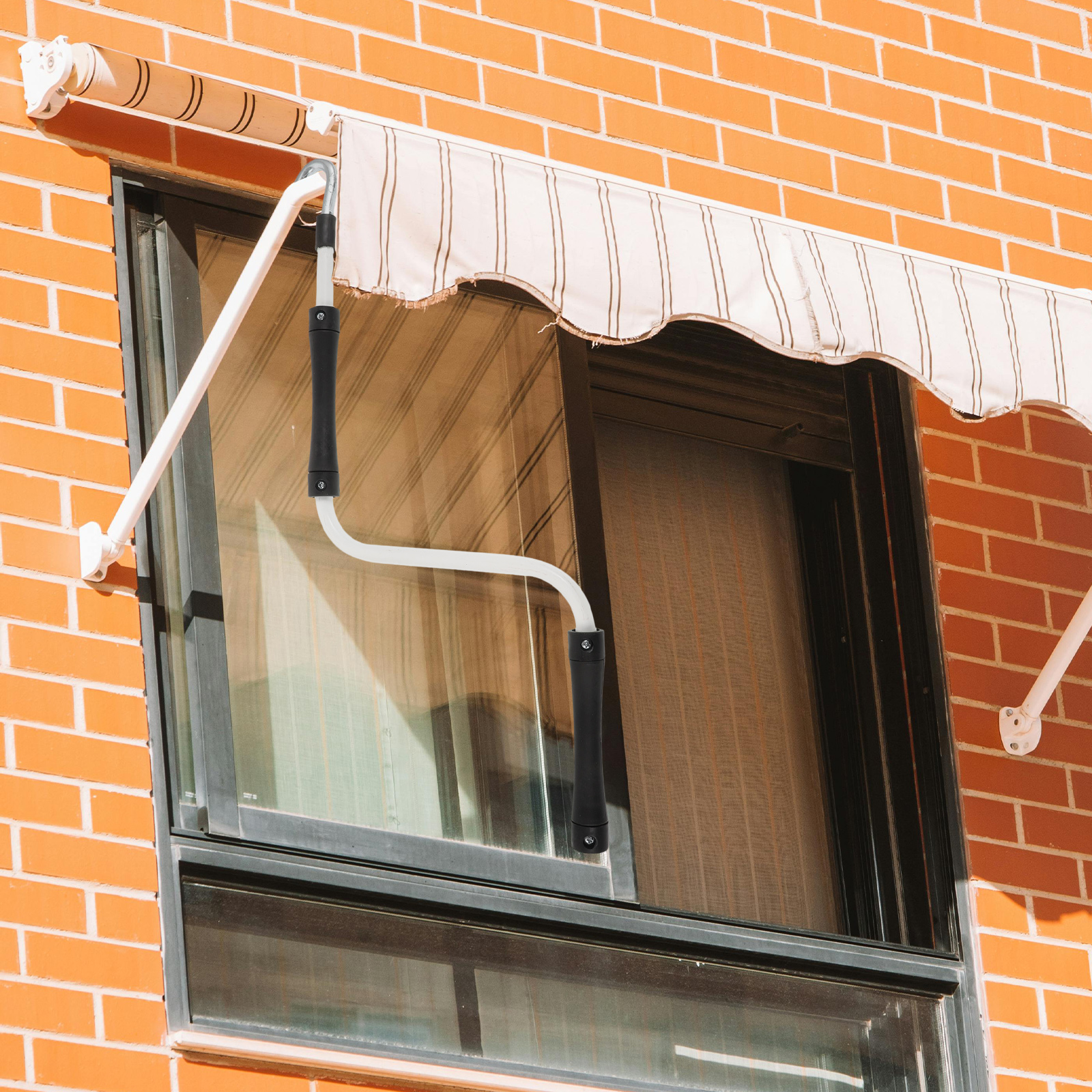 Awning Rotation Shaft Handles Roof Rain Shelter Accessory Crank Tent Canopy Control Metal Retractable Gear