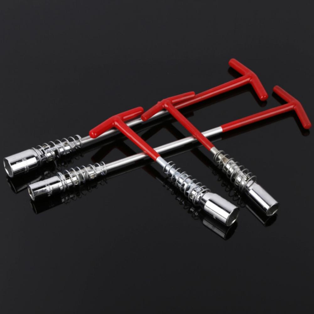Llave de vaso con forma de T para coche, herramienta manual multifunción, herramientas manuales de reparación, llaves inglesas, 14/16/21mm