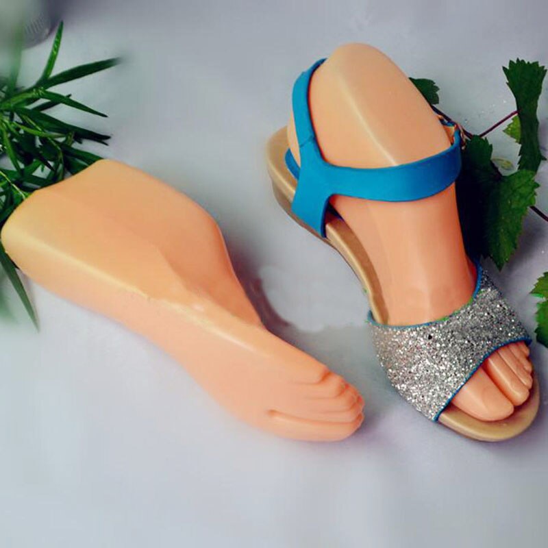 1 Paar Hartplastik Erwachsene Füße Mannequin Fuß Modell Werkzeuge für Schuhe Anzeige -B5