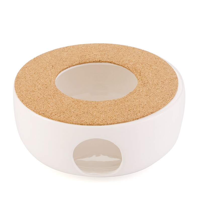 Nowoczesny prosty biały ceramiczny dzbanek robić herbaty podstawa grzewcza świeca gotowana herbata podgrzewacz robić kawy podgrzewacz robić mleka kuchenka akcesoria robić ceremonii parzenia herbaty prezent