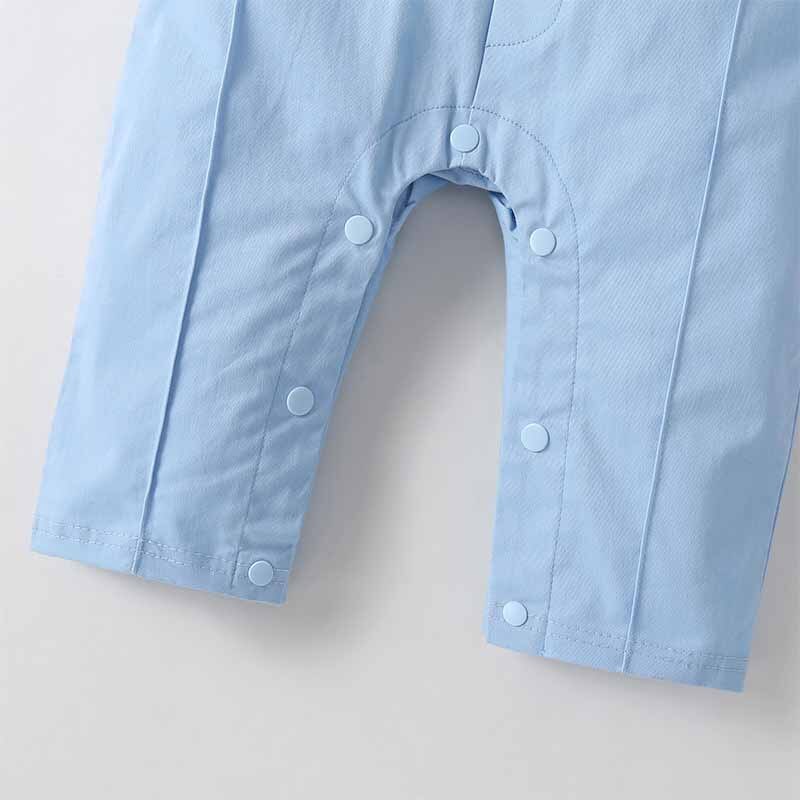 Født drenge babytøj herre butterfly blåt jakkesæt sæt baby langærmet jumpsuit dreng børn rompers+frakke gifte kjoler