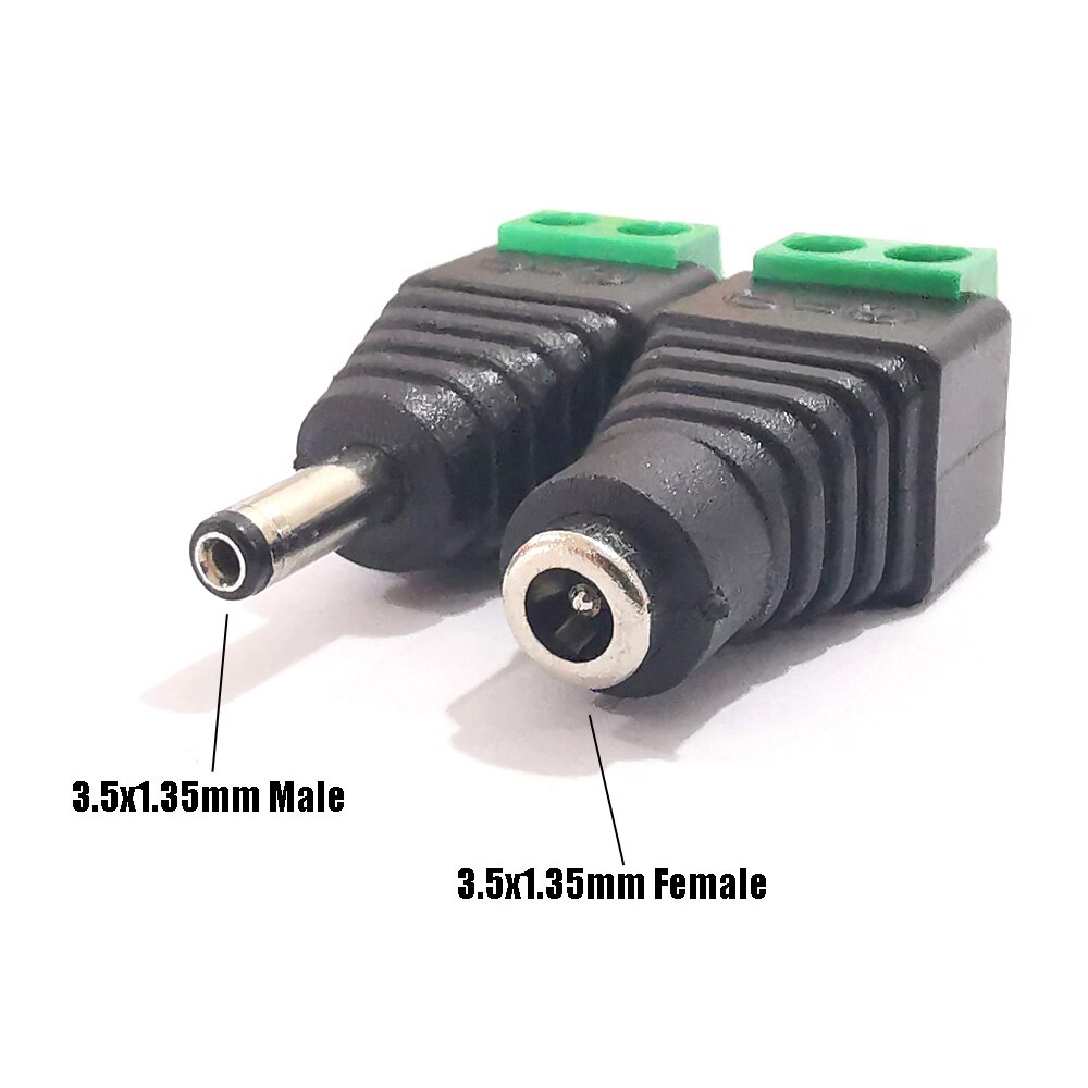 5.5X2.1/2.5Mm 3.5X1.35Mm Man Vrouw Dc Power Kabel Jack Plug Adapter Connector Voor cctv Camera Led Strip